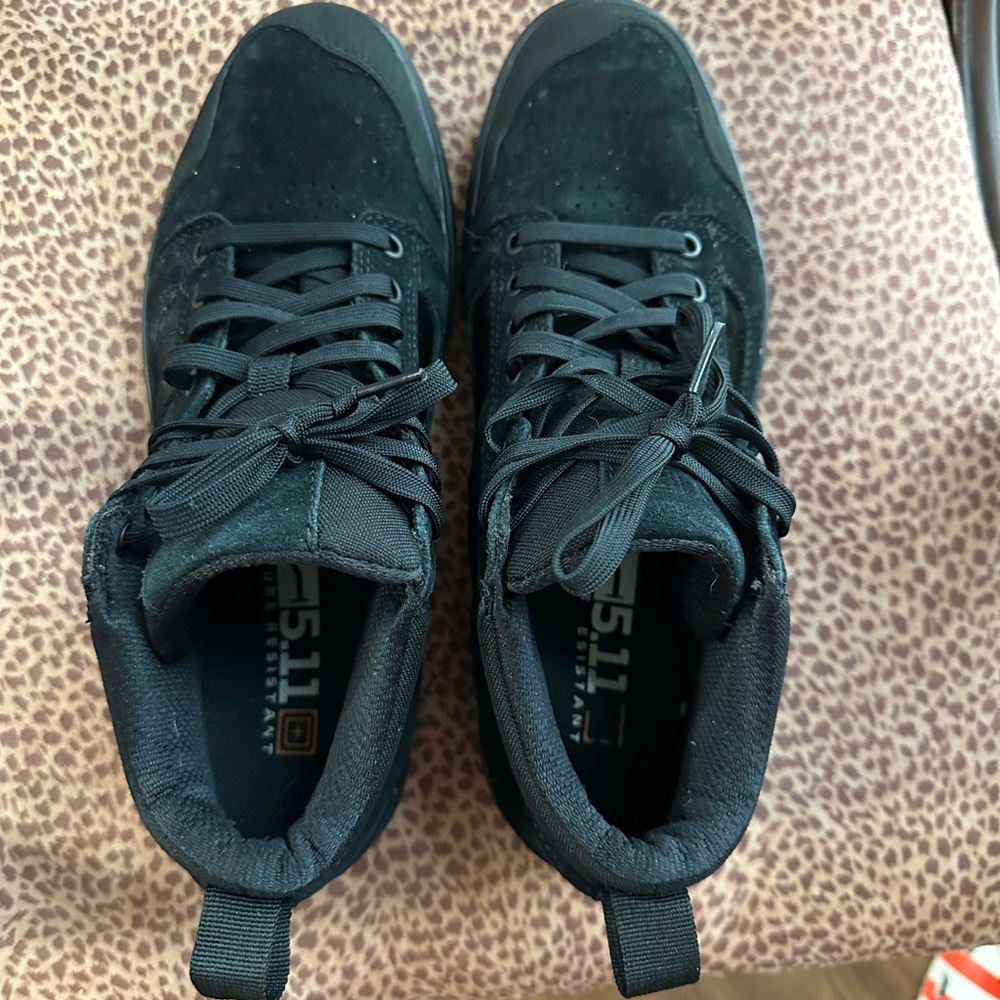 5.11 Tactical Men's Black Suede Tactical Sneakers - Picture 3 of 5